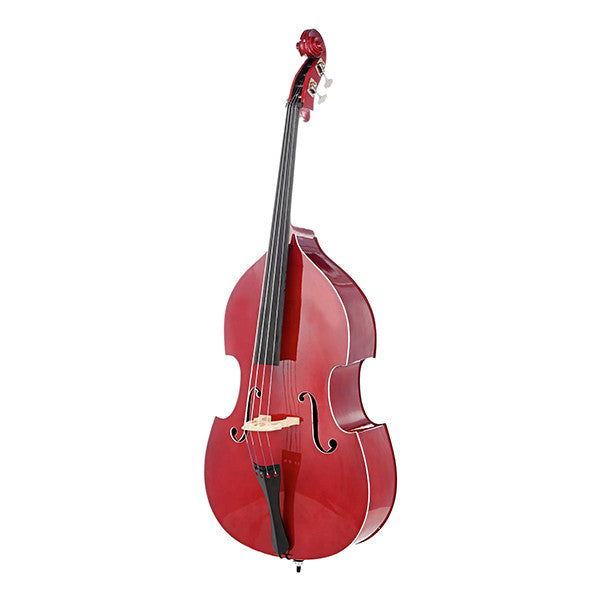 thomann double bass thomann 50`s diner 3/4 double bass - strawberry red with white rims