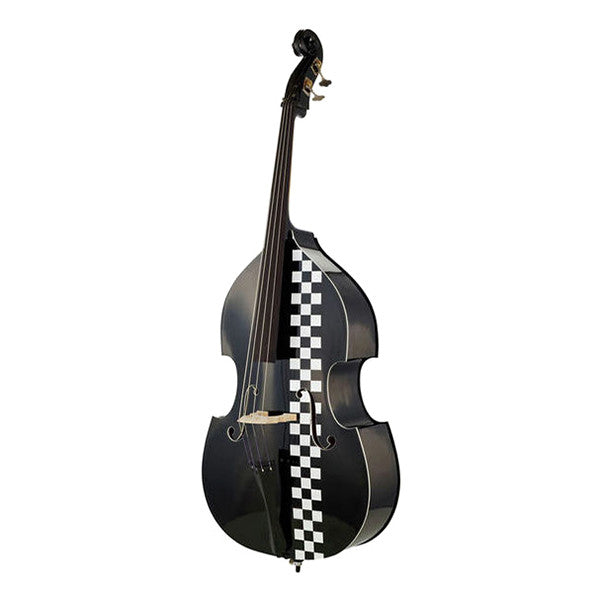thomann double bass thomann black cab taxi double bass - black with chessboard
