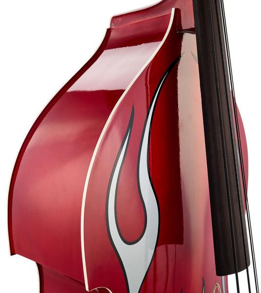 thomann double bass thomann rockabilly slap flames bass rd