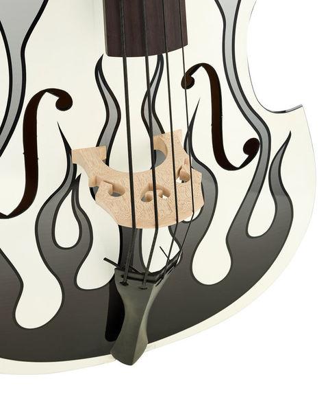 thomann double bass thomann rockabilly slap flames bass wh