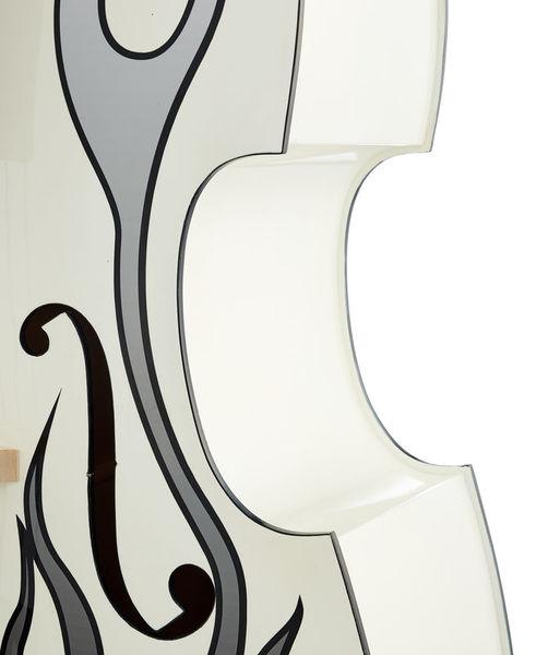 thomann double bass thomann rockabilly slap flames bass wh