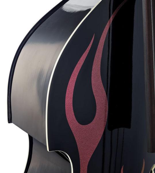 thomann double bass thomann rockabilly sparkle flames r/p
