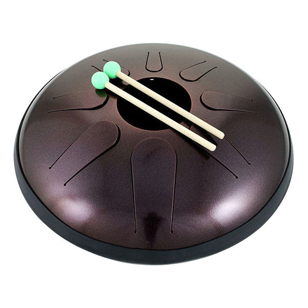 thomann hand percussions dark red powder coated thomann 30cm sphere steel tongue drum with pickup