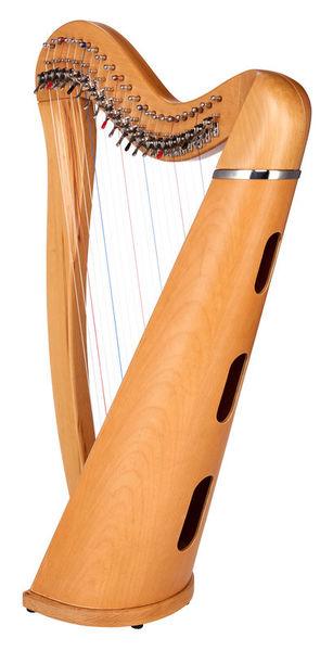 thomann harps thomann roundback harp beechwood 22