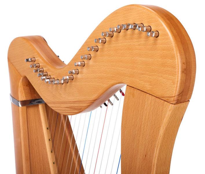 thomann harps thomann roundback harp beechwood 22