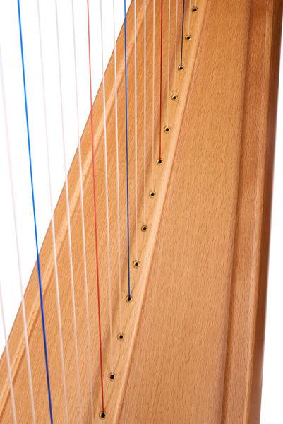 thomann harps thomann roundback harp beechwood 22