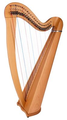 thomann harps thomann roundback harp beechwood 27