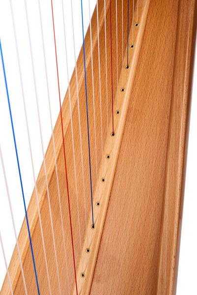 thomann harps thomann roundback harp beechwood 27