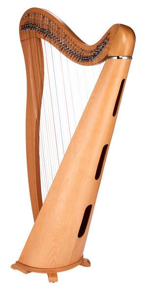 thomann harps thomann roundback harp beechwood 38