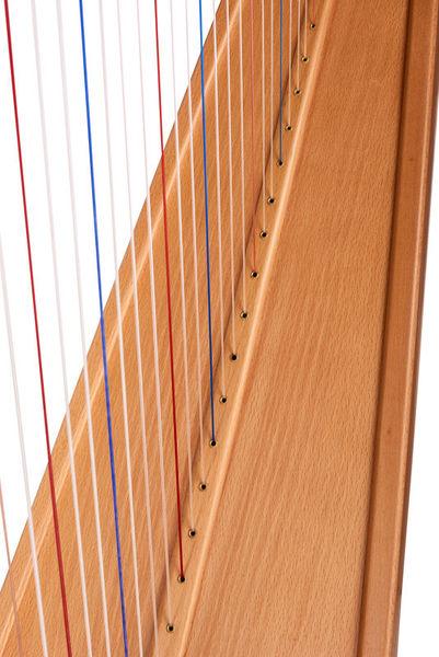 thomann harps thomann roundback harp beechwood 38