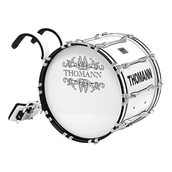 thomann marching bass drums thomann bd2014 large marching bass drum - white