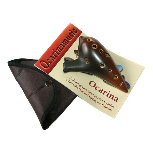 thomann ocarinas thomann 10-hole tenor concert ocarina - black/brown