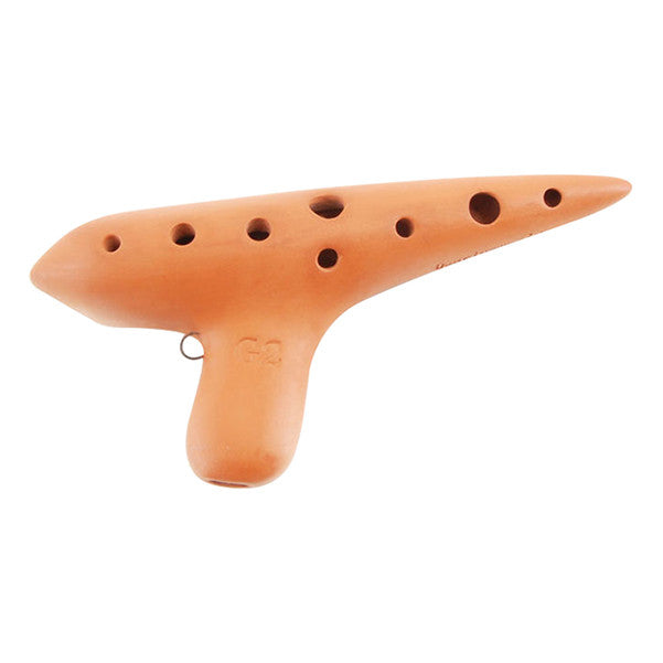 thomann ocarinas thomann 10-holes g2 long concert ocarina - natural