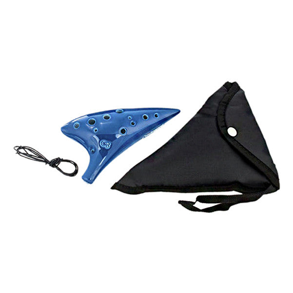 thomann ocarinas thomann 12-holes c3 alto sweet potato ocarina - blue