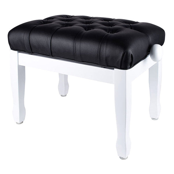 thomann piano benches thomann kb-85whm concert piano bench - white matte