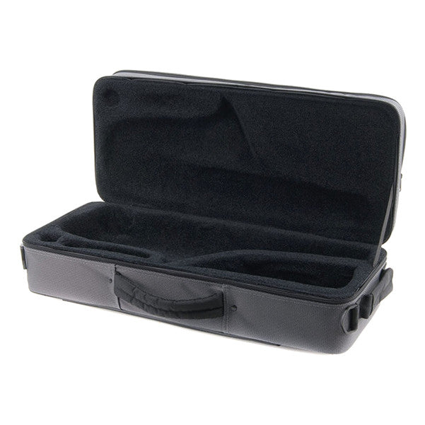 thomann saxophone gigbags, cases & covers thomann alto saxophone rectangular light case - grey/black