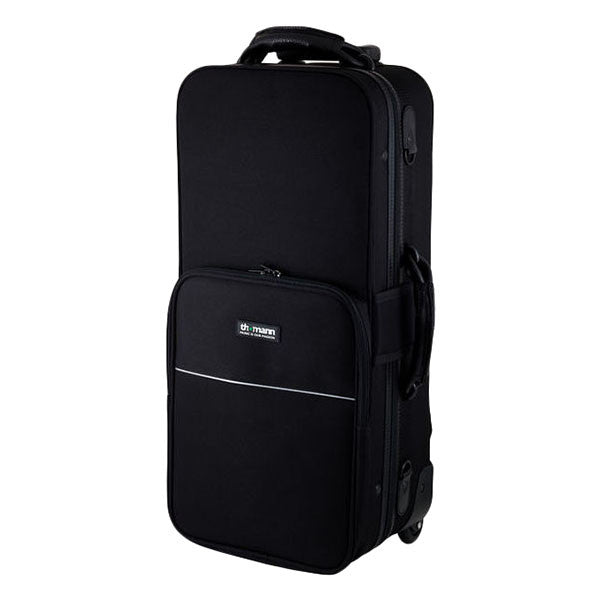 thomann saxophone gigbags, cases & covers thomann alto saxophone trekking case - black