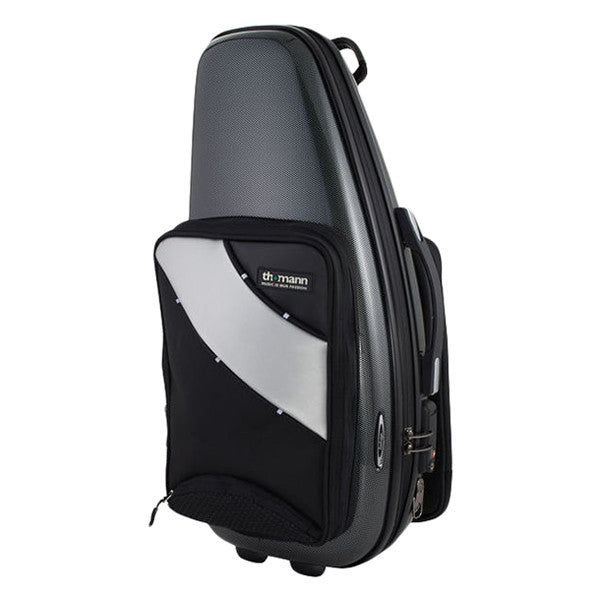 thomann saxophone gigbags, cases & covers thomann elite case for alto saxophone - anthracite/black
