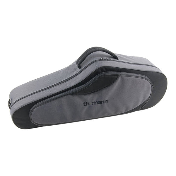 thomann saxophone gigbags, cases & covers thomann tenor saxophone light case - grey/black