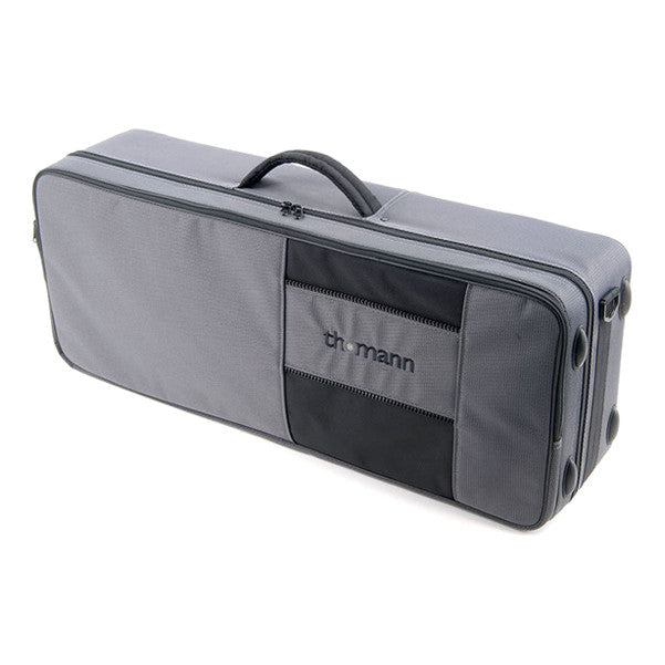 thomann saxophone gigbags, cases & covers thomann tenor saxophone rectangular light case - grey/black