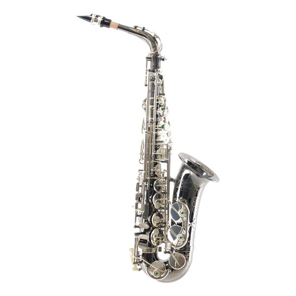 thomann saxophones thomann mk i handmade alto saxophone - black nickel plated