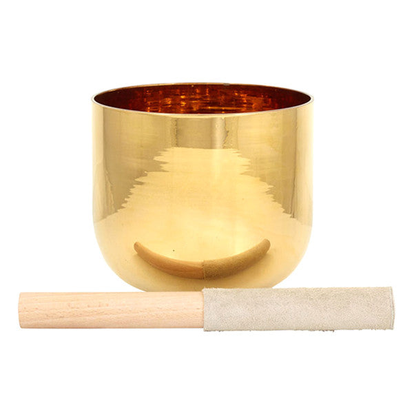 thomann singing bowls 6-inch thomann gold therapeutic crystal singing bowl - 24k gold coated #size_6-inch