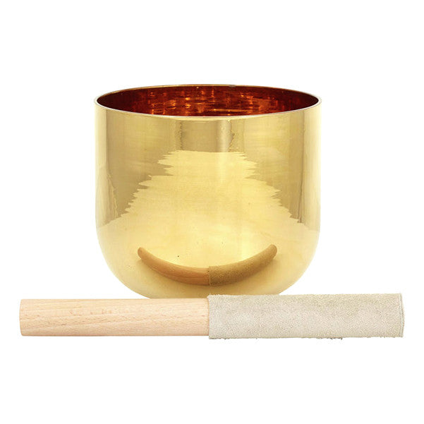 thomann singing bowls 8-inch thomann gold therapeutic crystal singing bowl - 24k gold coated #size_8-inch