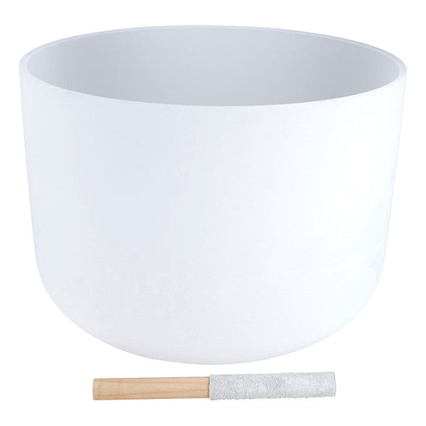 thomann singing bowls thomann 18-inch classic frosted crystal singing bowl