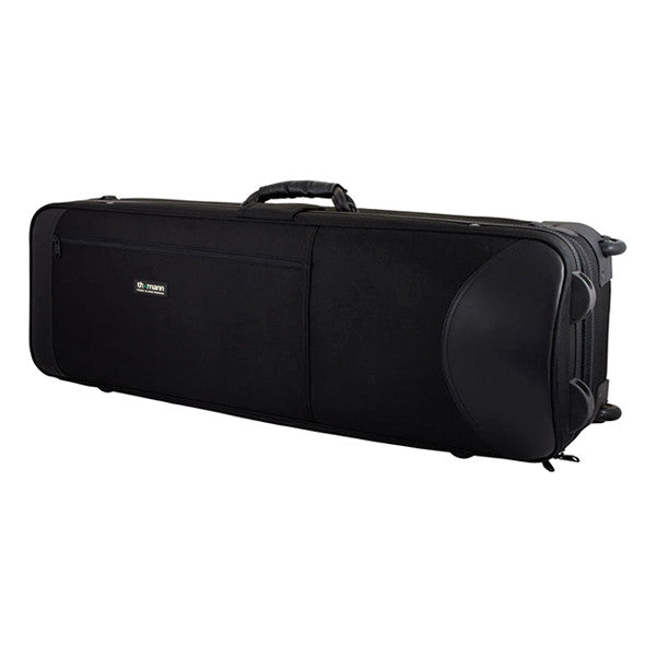 thomann trombone bags, cases & covers thomann tenor bb/f-trombone trekking trolley - black