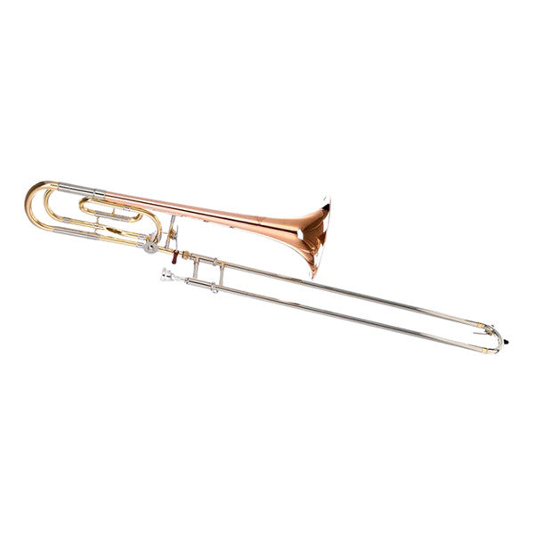 thomann trombones thomann classic tf525 gl bb/f tenor trombone - clear lacquered