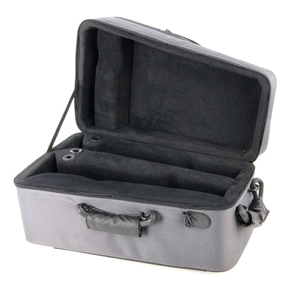 thomann trumpet bags, cases & covers thomann double trumpet light case - black/grey
