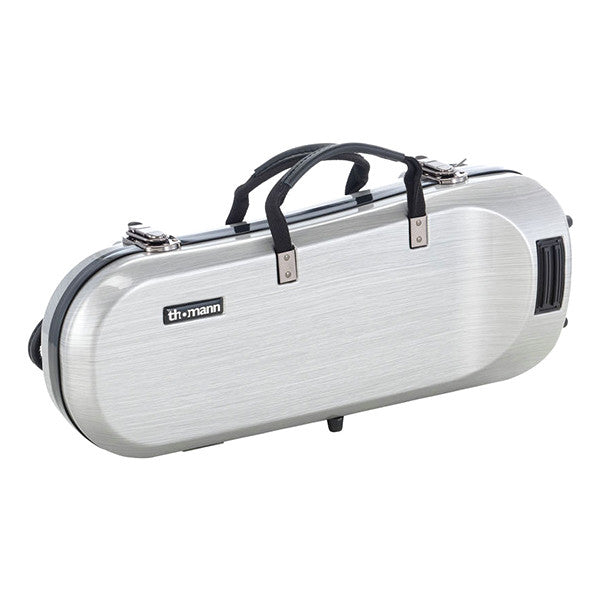 thomann trumpet bags, cases & covers thomann fibertech trumpet case - silver