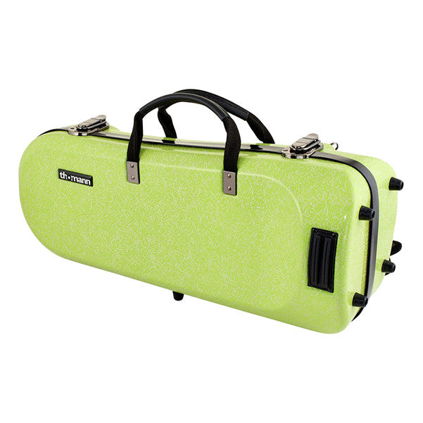 thomann trumpet bags, cases & covers thomann fibretech trumpet case - green