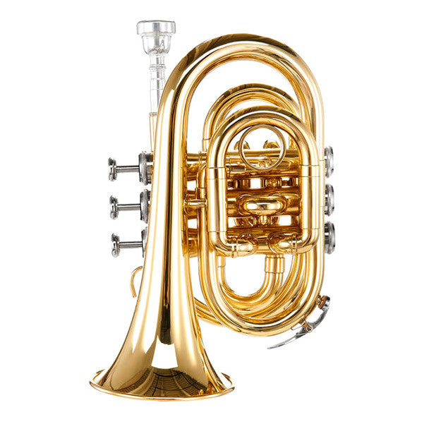 thomann trumpets clear lacquered thomann tr 5 bb-pocket trumpet #color_clear-lacquered