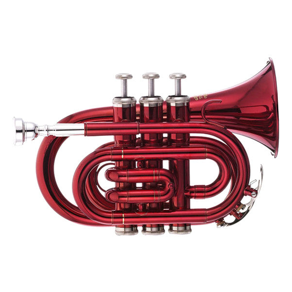thomann trumpets red lacquered thomann tr 5 bb-pocket trumpet