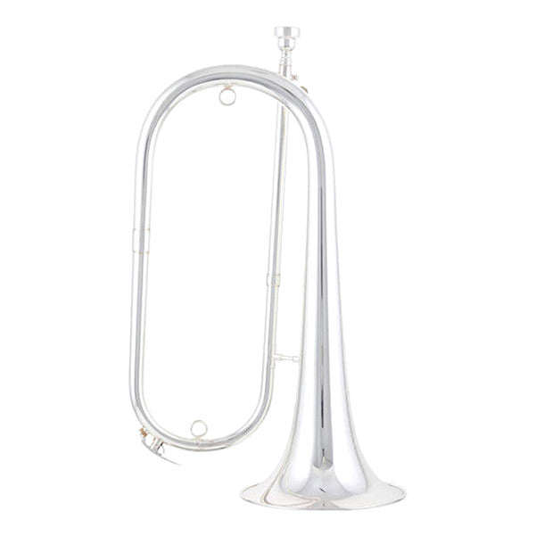 thomann trumpets thomann cl-90 bugle clairon in bb - silver plated