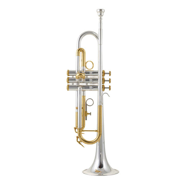 thomann trumpets thomann tr-5000 sgk trumpet in bb - silver plated
