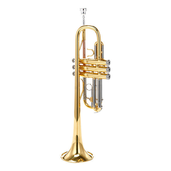 thomann trumpets thomann tr-600m c-trumpet - clear lacquered