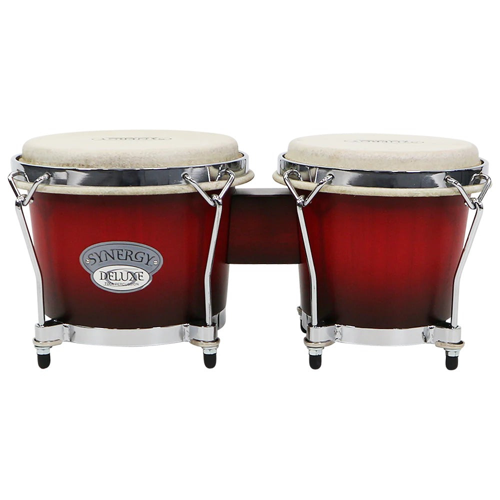 Toca Bongos Wine Burst Matte finish Toca Synergy Deluxe Bongos