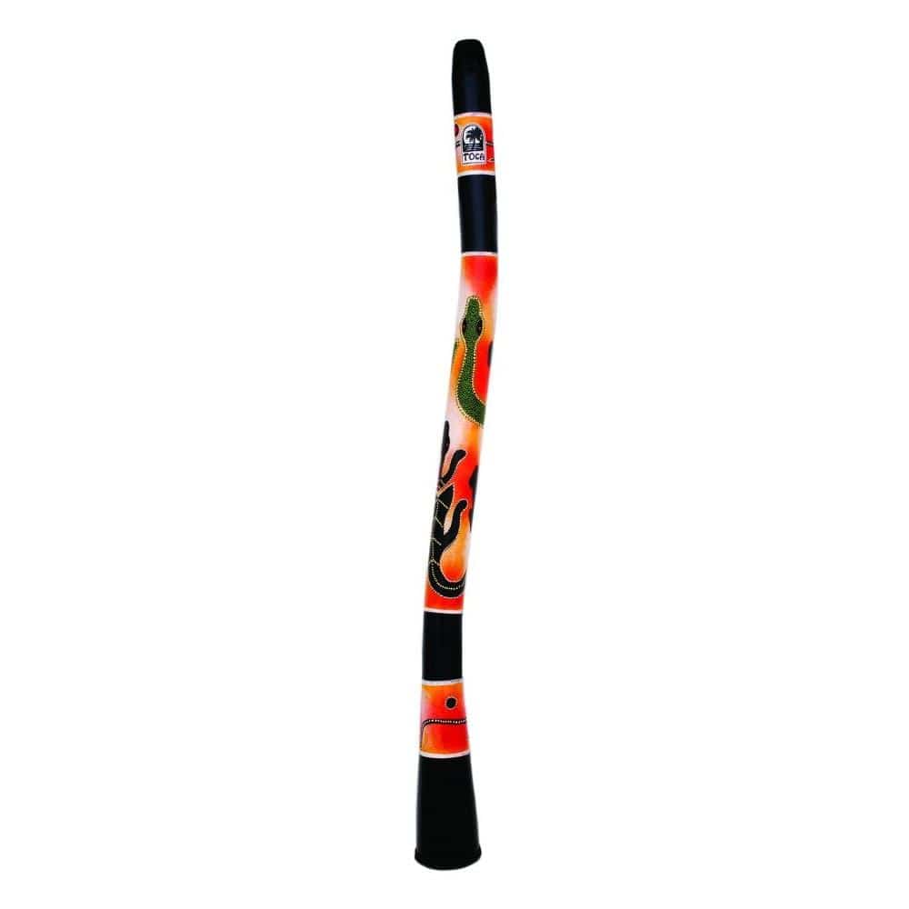 toca didgeridoos toca didg-cg 50 inch curved didgeridoo - gecko