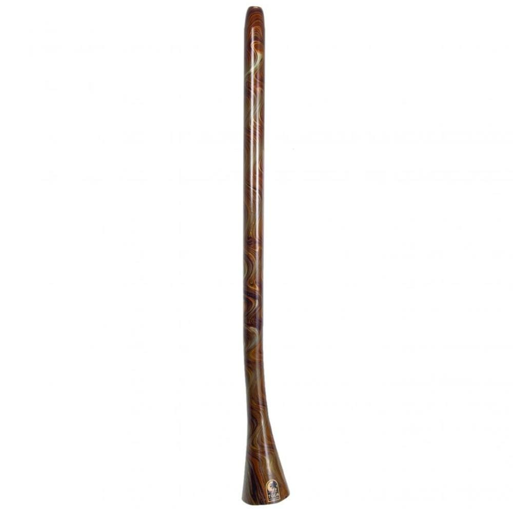 toca didgeridoos toca duro didg-dgsh large horn green swirl didgeridoo
