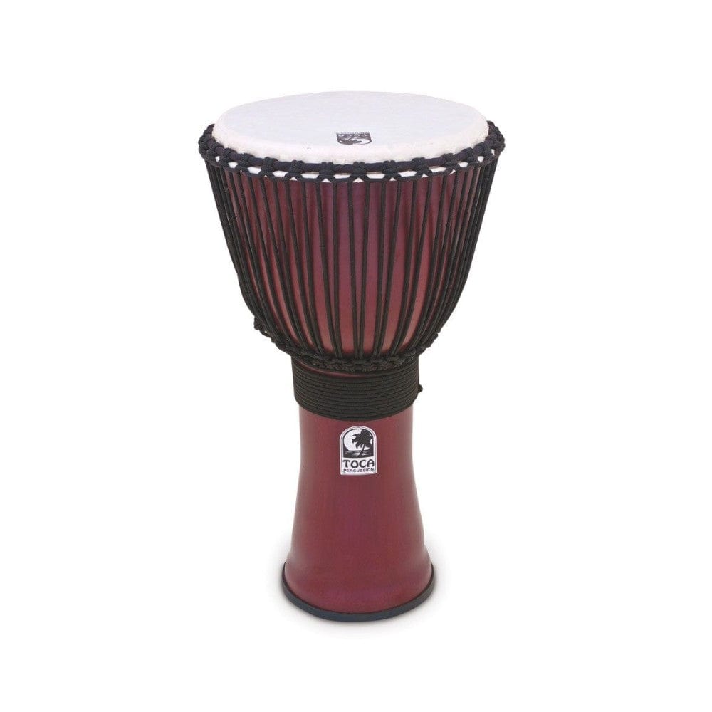 Toca Djembes 12 Inch Toca TF2DJ-R Freestyle II Rope Tuned Djembe - Dark Red #size_12-inch