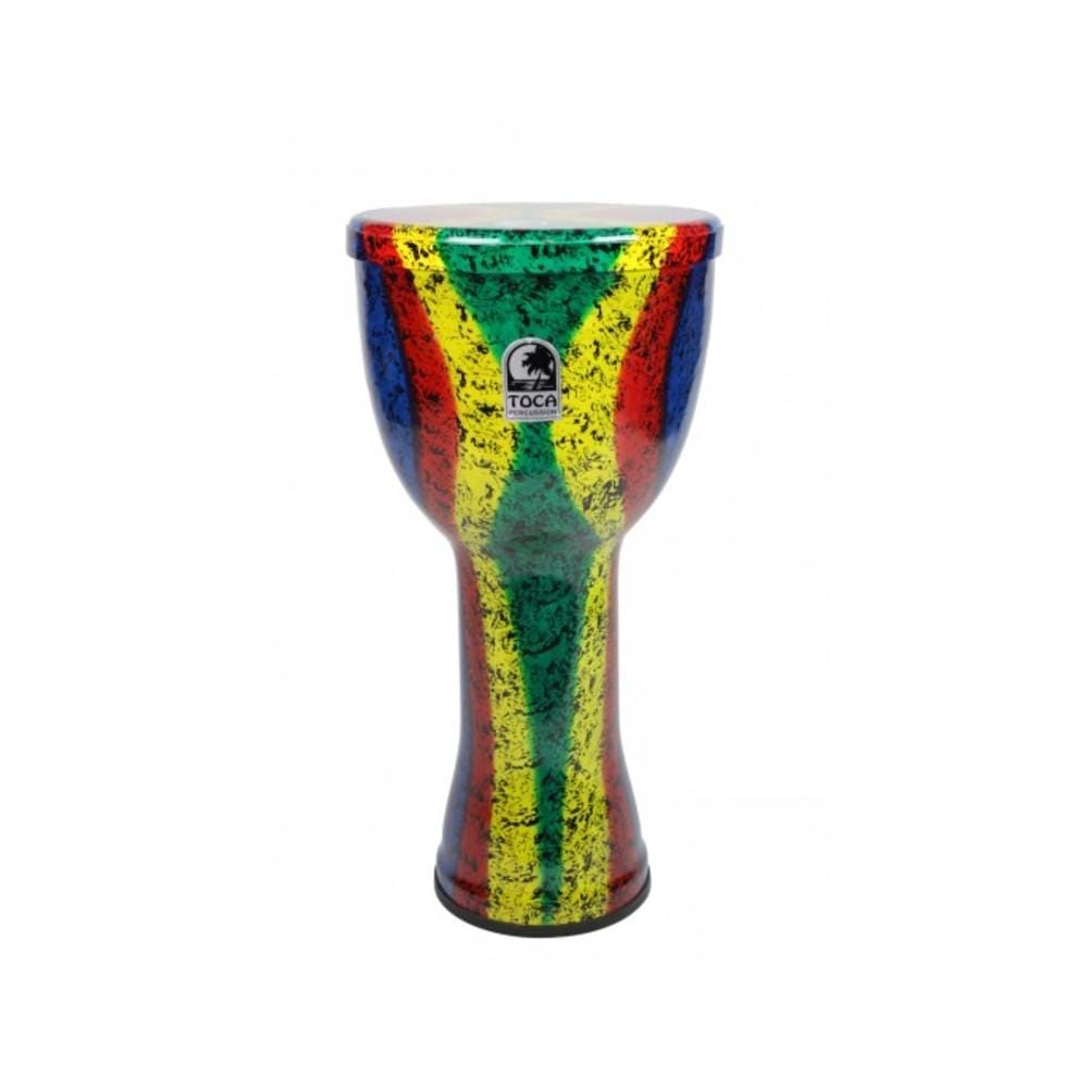 Toca Djembes 9 Inch Toca SFDL-RB Freestyle Lightweight Series Djembe With Bag- Rasta