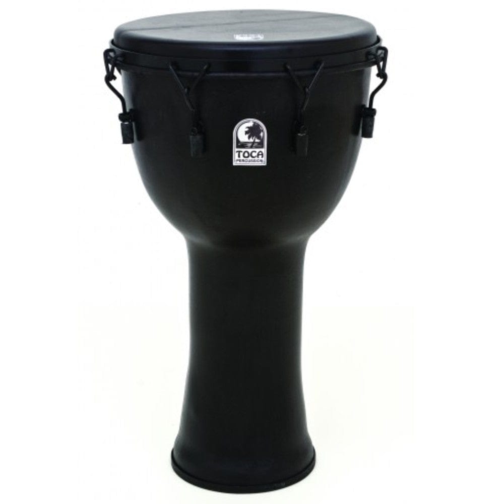 toca djembes toca sfdmx-12bm 12 inch freestyle black mamba mechanically tuned djembe
