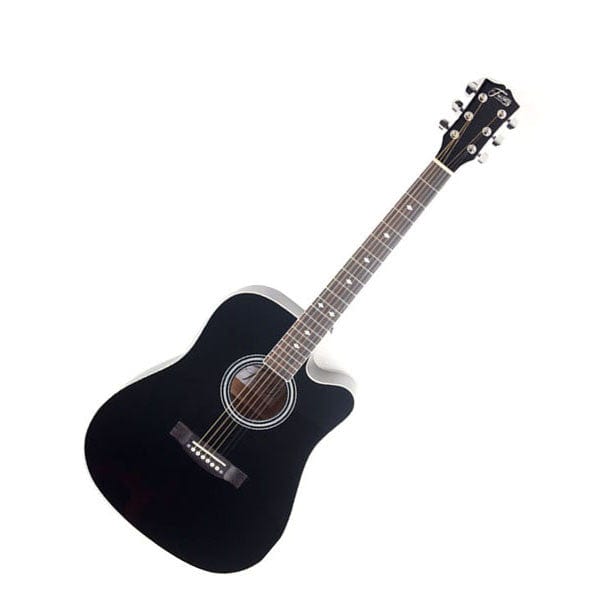 Trinity Acoustic Guitars Black Color Trinity TNY-5000 41inch Acoustic Guitar with Cutaway #color_black-color