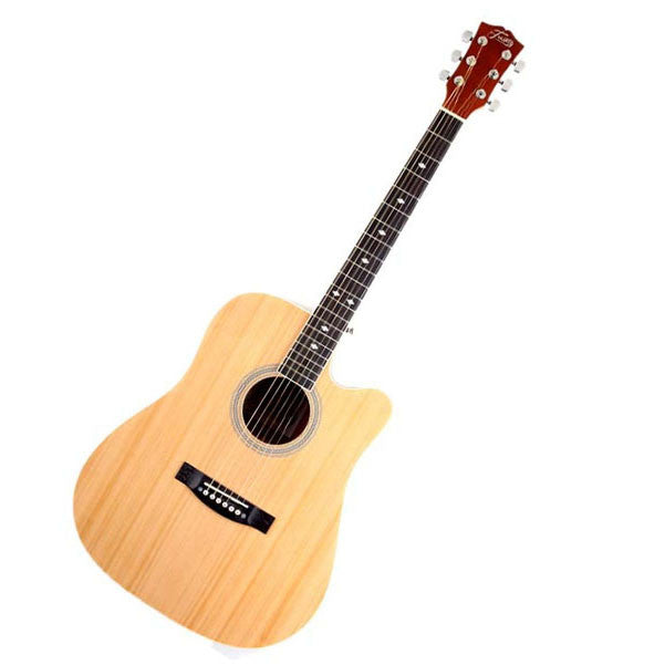 trinity acoustic guitars natural color trinity tny-5000 41inch acoustic guitar with cutaway #color_natural-color