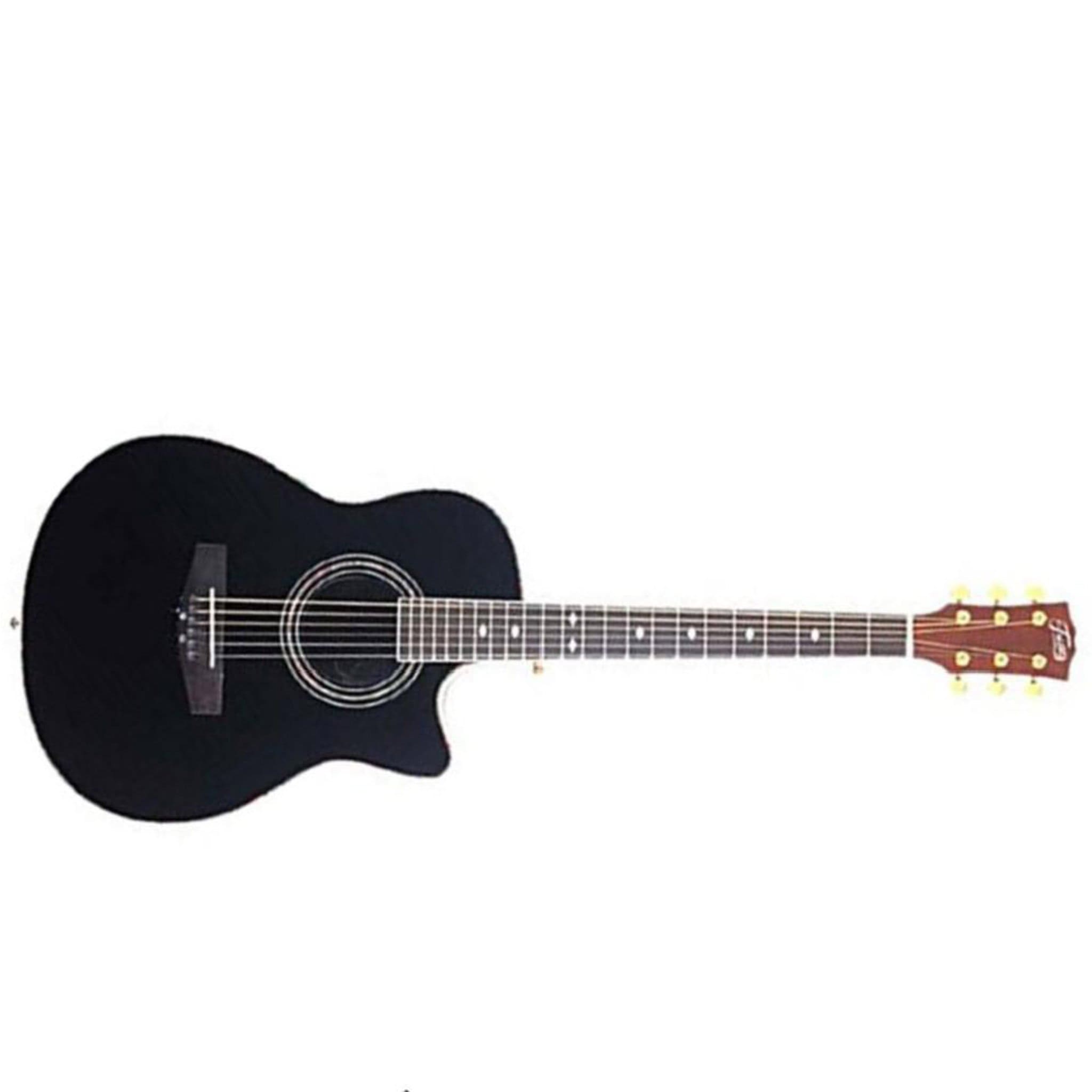 trinity electro acoustic guitars black color trinity tny-6000 40inch electro-acoustic cutaway guitar #color_black-color
