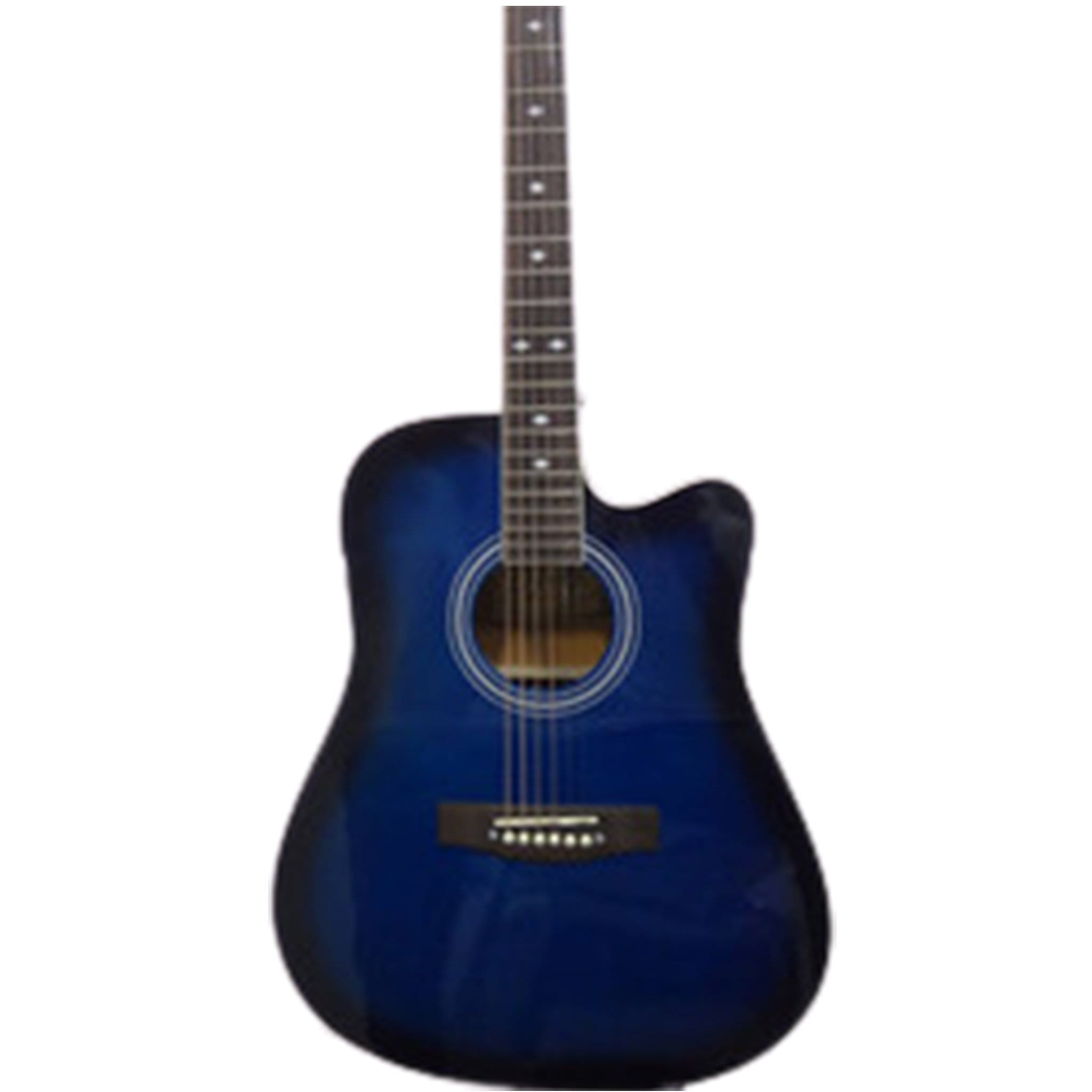 trinity electro acoustic guitars blue trinity tny-6000 40inch electro-acoustic cutaway guitar #color_blue