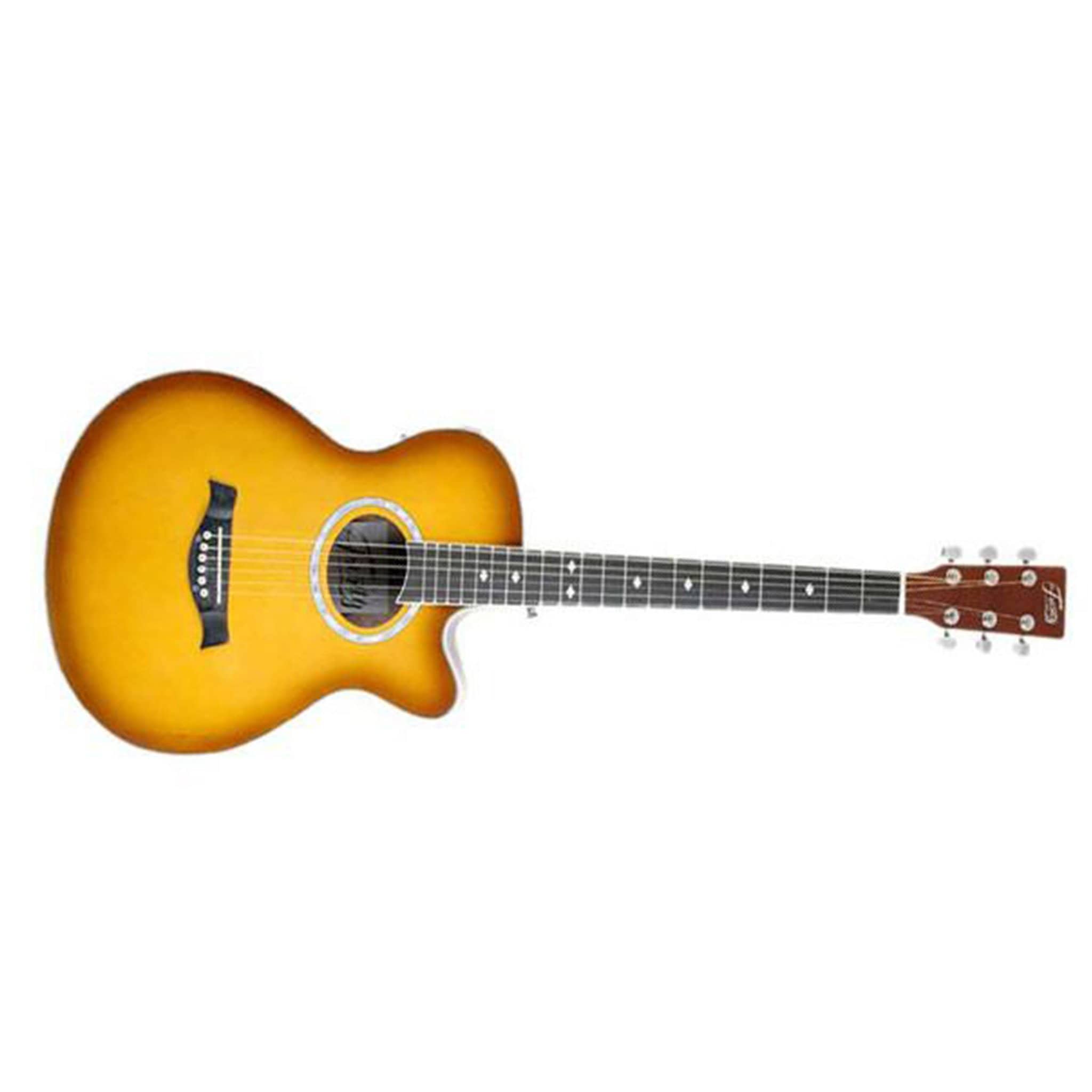 trinity electro acoustic guitars tobacco sunburst color trinity tny-6000 40inch electro-acoustic cutaway guitar #color_tobacco-sunburst-color