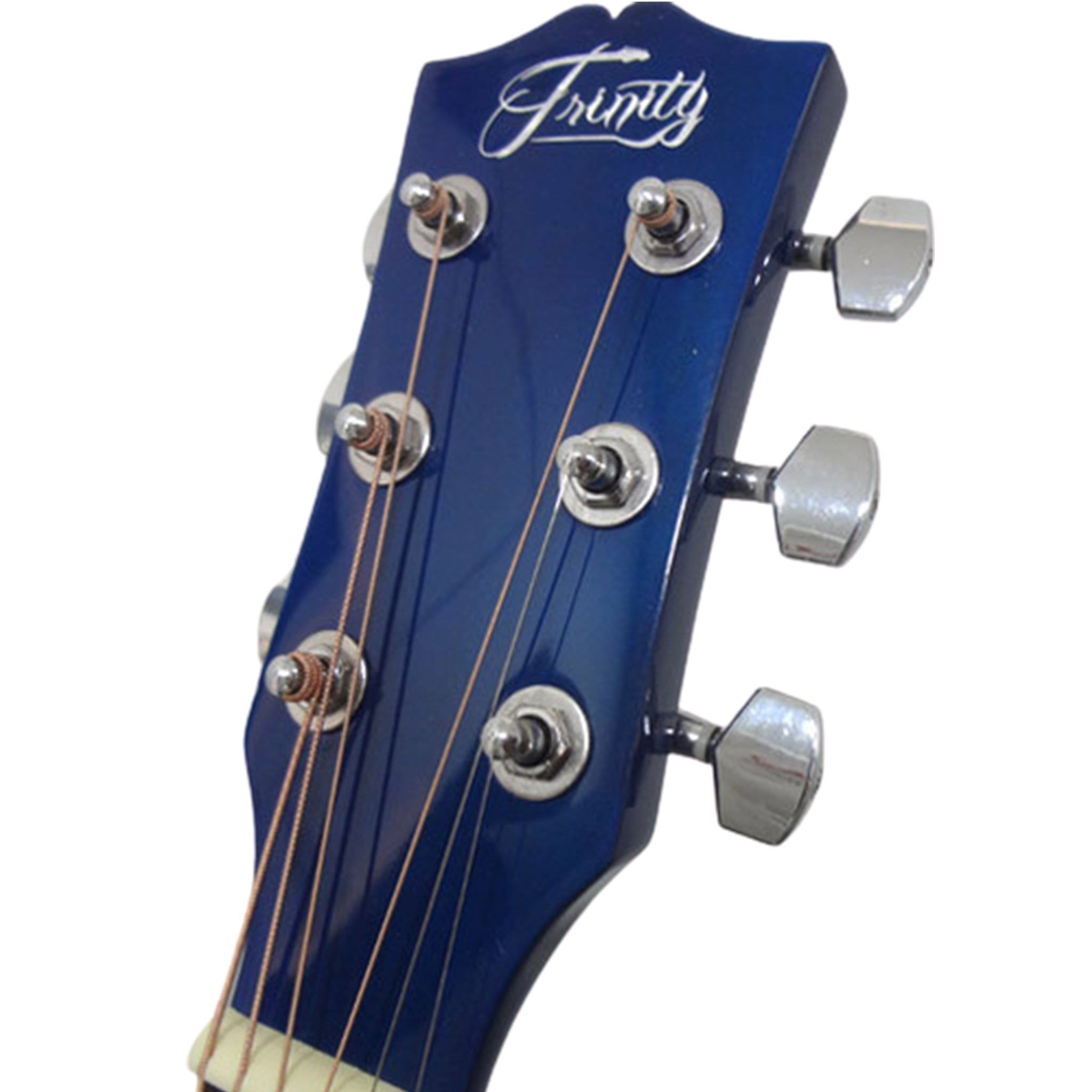 trinity electro acoustic guitars trinity tny-6000 40inch electro-acoustic cutaway guitar #color_blue
